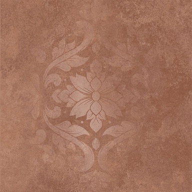 Kerama Marazzi KM4040G0071N Хадду красный матовый декорированный 40,2x40,2x0,8