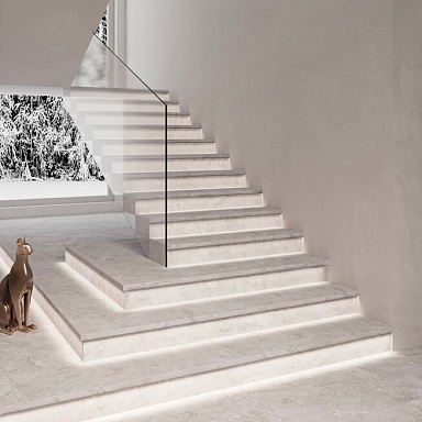 L Porcelain Step Staro