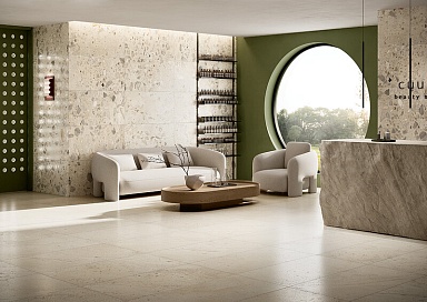 Керамогранит Fioranese LM621LR I Ciottoli Avorio Levigato-Matt 60,4x120,8