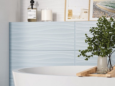 Плитка Gracia Ceramica Monocolor sugar blue голубой 01 25x60