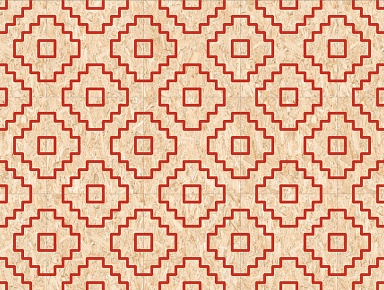 Декор VIVES Seriaki-R Natural Rojo 59.3x59.3