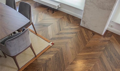 Керамогранит Alpas Euro Alacia Chevron Choco 8x45