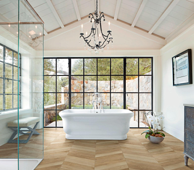Керамогранит Marazzi Italy M0MN Treverksoul Grey Chevron 11х54
