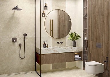 Керамогранит Artkera Group GP6060MIM99M Microcement Black матовый 600x600x9.5