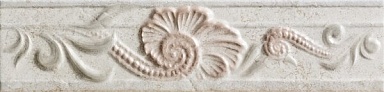 Бордюр Gardenia Orchidea 76131 FASCIA RILIEVO BIANCO 10x40