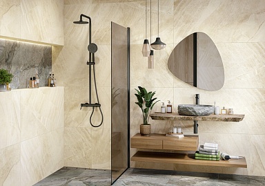 Керамогранит Delacora D120202M Rock Sand карвинг 600x1200x9.5