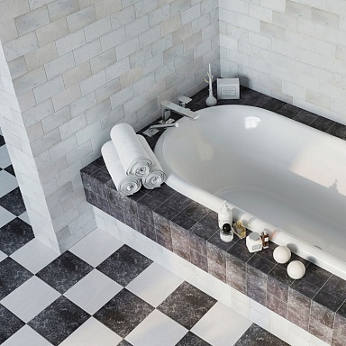 Керамогранит Stone4Home WHITE MARBLE TUMBLED 10X10
