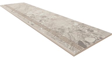 Ametis by Estima OM01 Ступень Oceanmist Light Grey неполированная с насечками 30x120