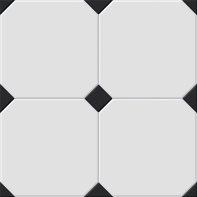 Керамогранит El Molino Betera Black-White R 58x58