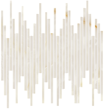 Мозаика FAP Ceramiche fRZ0 Gemme Bianco Tratti Mosaico Brillante 30x30