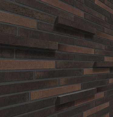 Искусственный камень Leonardo Stone Ригельный кирпич Сиэтл 3D Mix 1 36,5x5x3