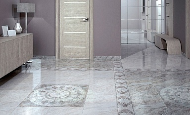 Kerama Marazzi SG111702R/5BT Триумф беж лаппатированый плинтус 42*8