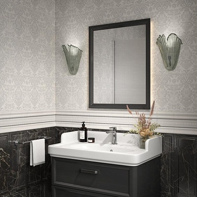 Бордюр Kerama Marazzi POD014 Карандаш Бисер антрацит 20*0.6