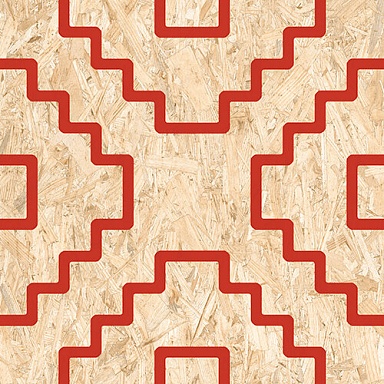 Декор VIVES Seriaki-R Natural Rojo 59.3x59.3