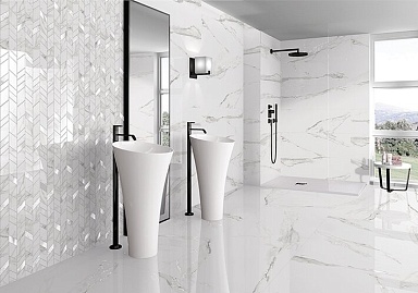 Керамогранит Ibero Selecta Carrara Lapp 75x75