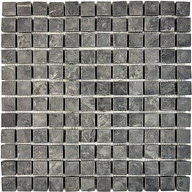 Мозаика Pixmosaic PIX297 Slate Black из сланца 23х23 305х305