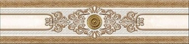 Eurotile 356 Бордюр Eclipse Beige Центр 7x30