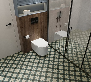 Керамогранит Arcadia Ceramica MG6001-A Oxo Hunter Moroccan Glossy Ink 60x60