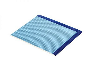 Serapool 28271-Right Petit Carre Противоскользящая ступень с сетчатой поверхностью Cobalt-Light Blue 24,5x29,5