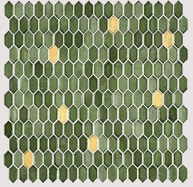Мозаика Orro Mosaic Emerald Murano 295x298x4