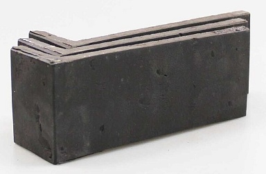 Клинкерная плитка Terramatic Moon Black угловая ABDK 7403/2 (Y) 185x60x71x14