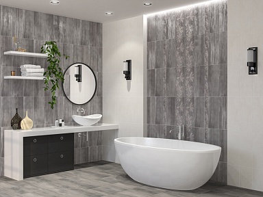 Azori 587902002 Декор Sonnet Grey Geometria 20,1х50,5