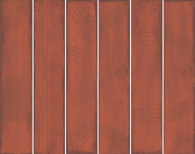 Панно Kerama Marazzi KMP3STA005RN6X Панно Мажорель красный глянцевый (из 6 частей 6х28,5) 36x28,5x1