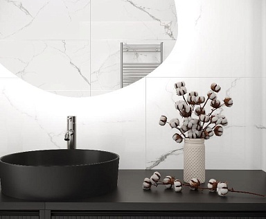 Керамогранит Laparet Swizer White белый полированный 60x120