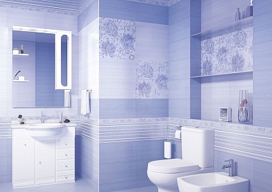 Плитка AltaCera WT9LNS03 Lines Azul 24.9х50