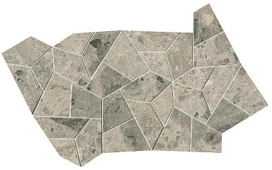 Мозаика FAP Ceramiche fQNM Nativa Grey Fly Mosaico Satin 25x41.5