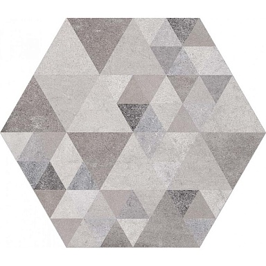 Декор VIVES Laverton Hexagono Benenden Sombra Mix 23x26.6