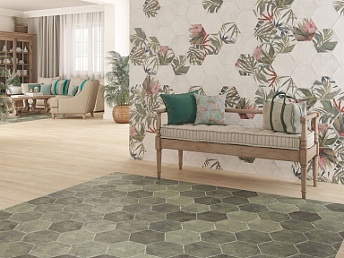 Керамогранит Durstone SIX Saona Azul 23x27