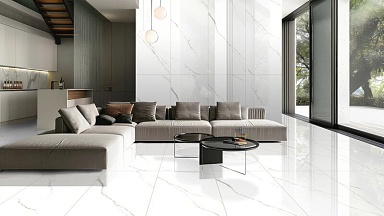 Керамогранит Global Tile GT1206015103PR Corus Белый полированный 60x120