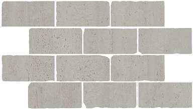 Kerama Marazzi BR032 Бордюр Сан-Марко мозаичный серый светлый матовый обрезной 46,5x26,5x0,9