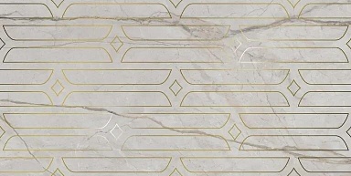 Kerama Marazzi KMD3STA029BR Декор Ифран серый светлый глянцевый обрезной 60x119,5x0,9