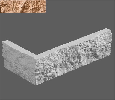 Искусственный камень Leonardo Stone Угловой элемент Неаполь 431 9,4/20x5,2x1,2