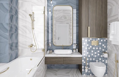Laparet MM34105 Space Декор мозаичный коричневый 25х25