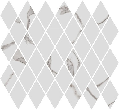 Kerama Marazzi T054/48022 Декор Монте Тиберио мозаичный белый глянцевый 37,5x35x1