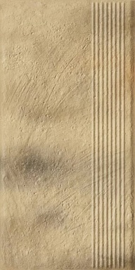 Ступень Paradyz Eremite Sand Stopnica Prosta Struktura Mat 30x60
