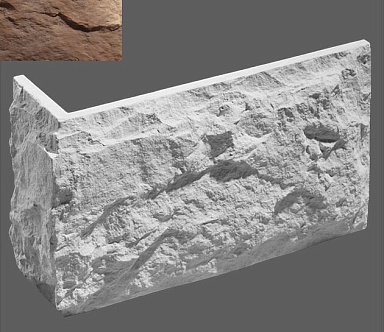 Искусственный камень Leonardo Stone Угловой элемент Капри 320 8,5/18,6x19,5x2,5
