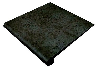 Gres de Aragon Ступень фронтальная Rounded Stair-tread Antracite 33*33