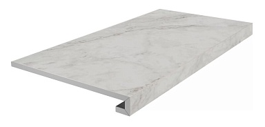 Kerama Marazzi KM6060G0321RGCF Ступень фронтальная клееная Тубкаль белый матовый обрезной 33x60x0,9