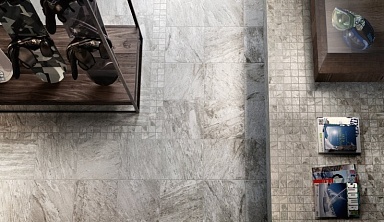Бордюр Coliseumgres 610090001120 Alpi Grigio Fascia Mosaico 10х30