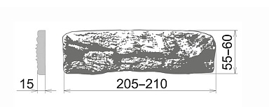 Искусственный камень Камелот Бруклин 195 Плоскость 205-210х55-60х15