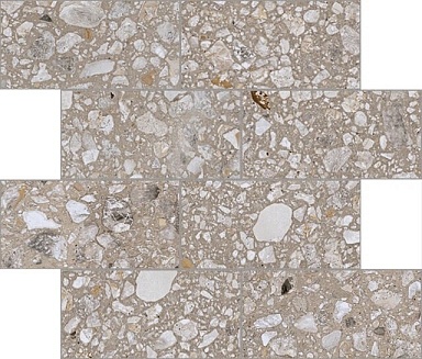 Декор Cerim 772564 Match Up Earl Grey Mix Glossy Muretto 6mm 7.5x15 30x30