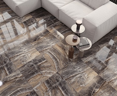 Керамогранит Laparet Electra Brown Полированный 60x120