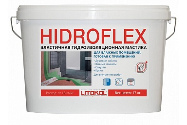 Смеси и затирки LITOKOL Гидроизоляция Litokol HIDROFLEX 17кг