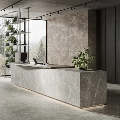 Керамогранит Kerama Marazzi KM8016G0281R Бриансон серый матовый обрезной 80x160x0,9