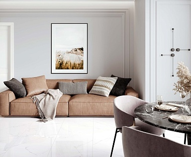 Керамогранит Laparet Atlantic White i белый сатинированный 60x120