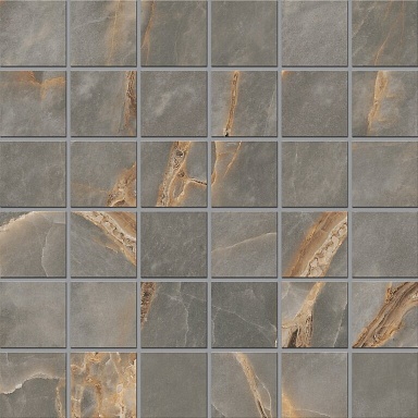Ametis by Estima Мозаика IN01 Intense Grey неполированный/полированный (5х5) 30x30